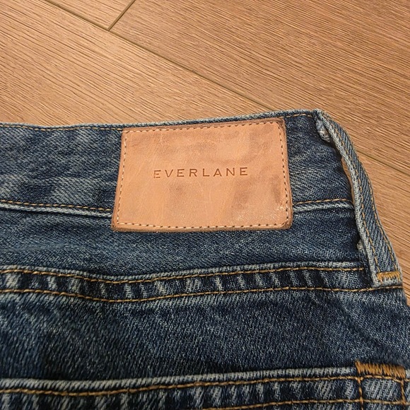 Everlane Curvy 90s Cheeky Straight Jean Northridge Blue Organic Cotton 28 Reg - Picture 12 of 13